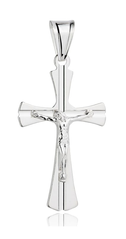 Srebrny  Krzyżyk z Jezusem pr 925