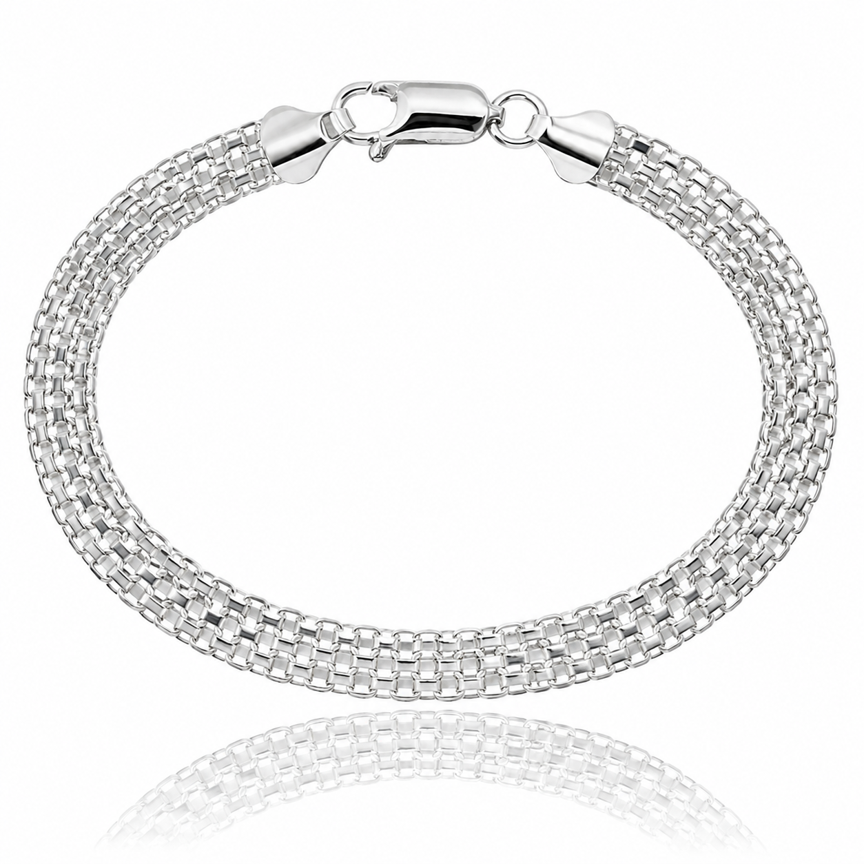 Bransoletka Srebrna Bismark 6,00 mm  pr 925 Grawer Gratis